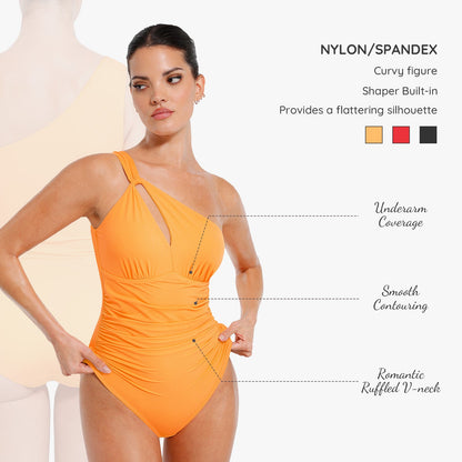 Elena One Shoulder Badeanzug