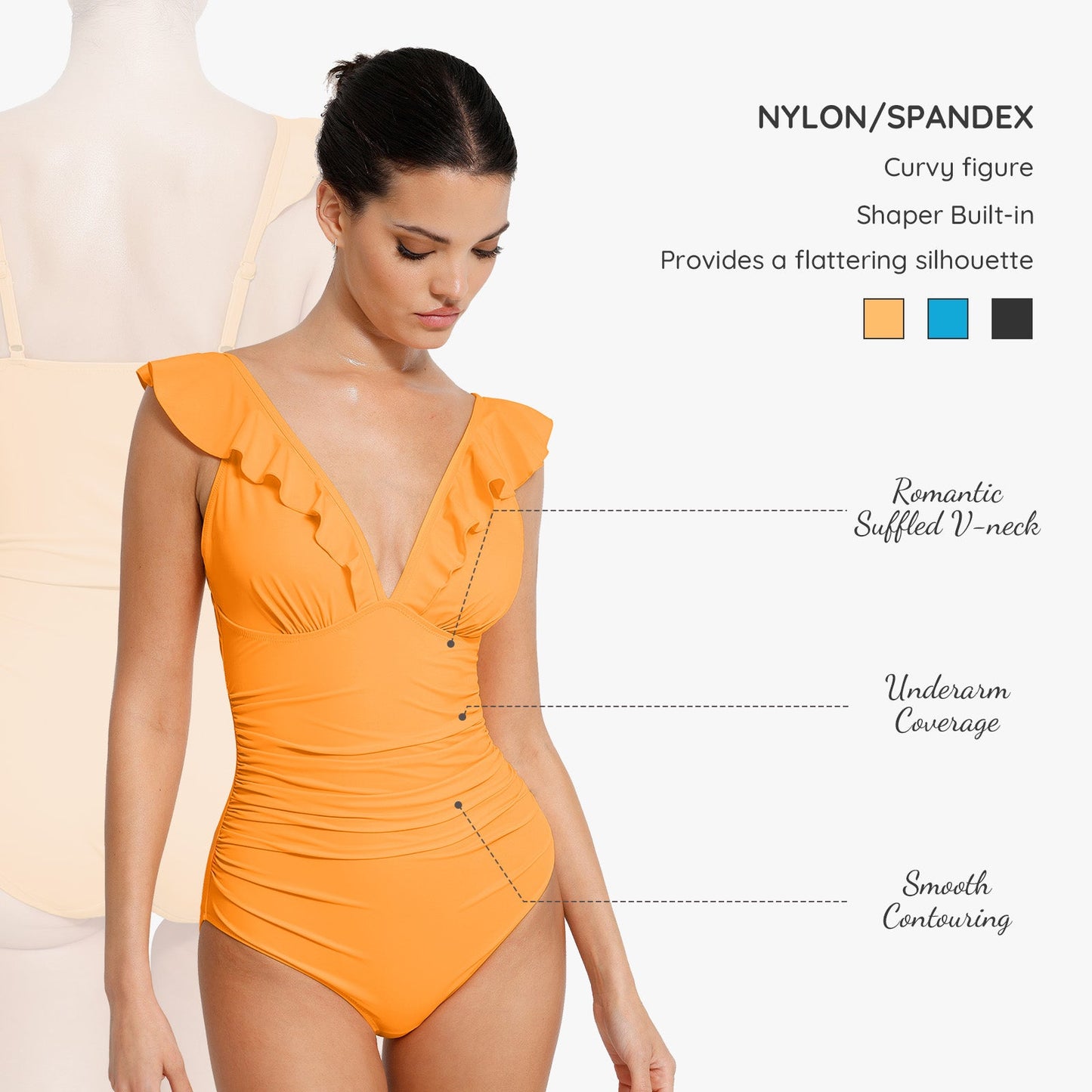 Sienna V-Neck Badeanzug