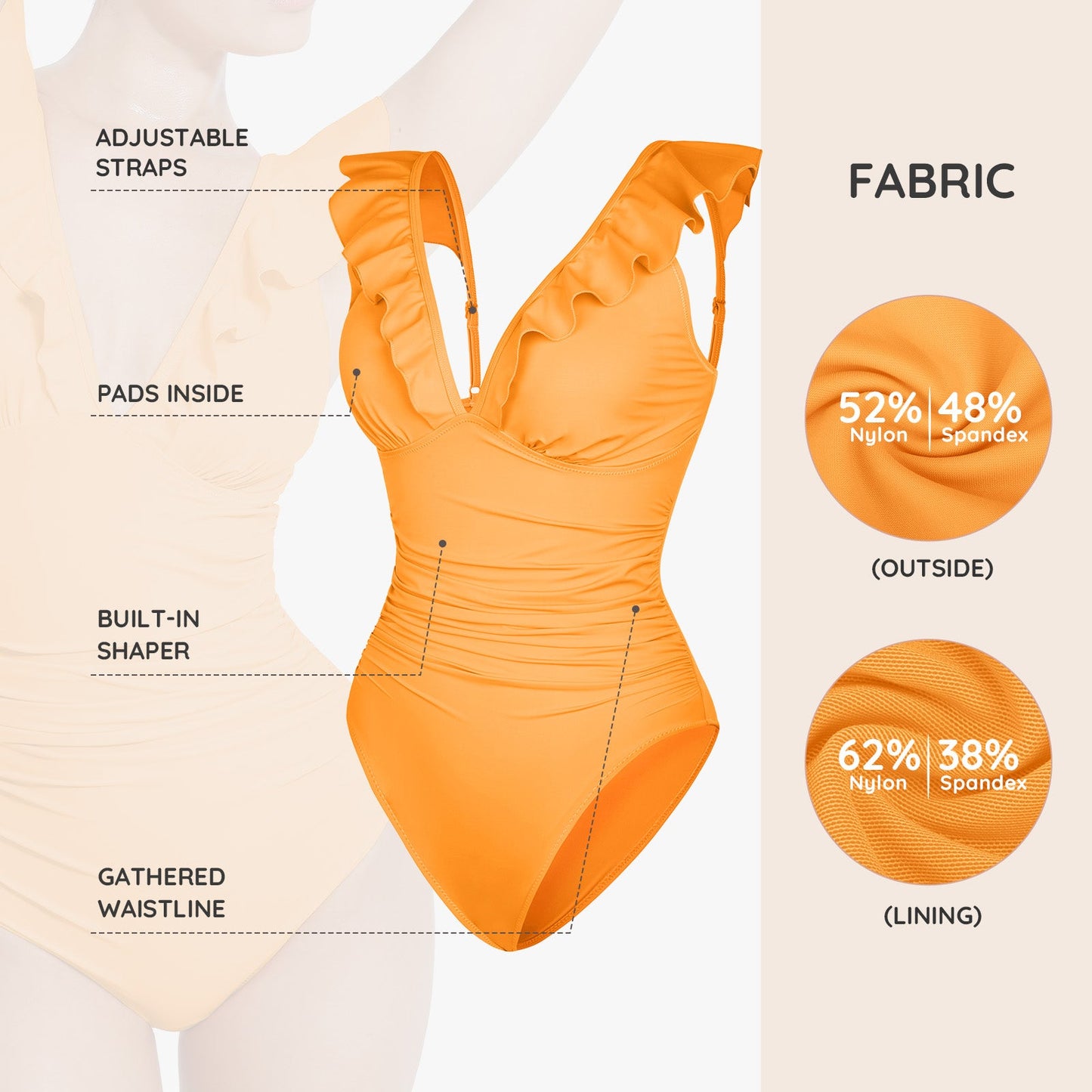 Sienna V-Neck Badeanzug