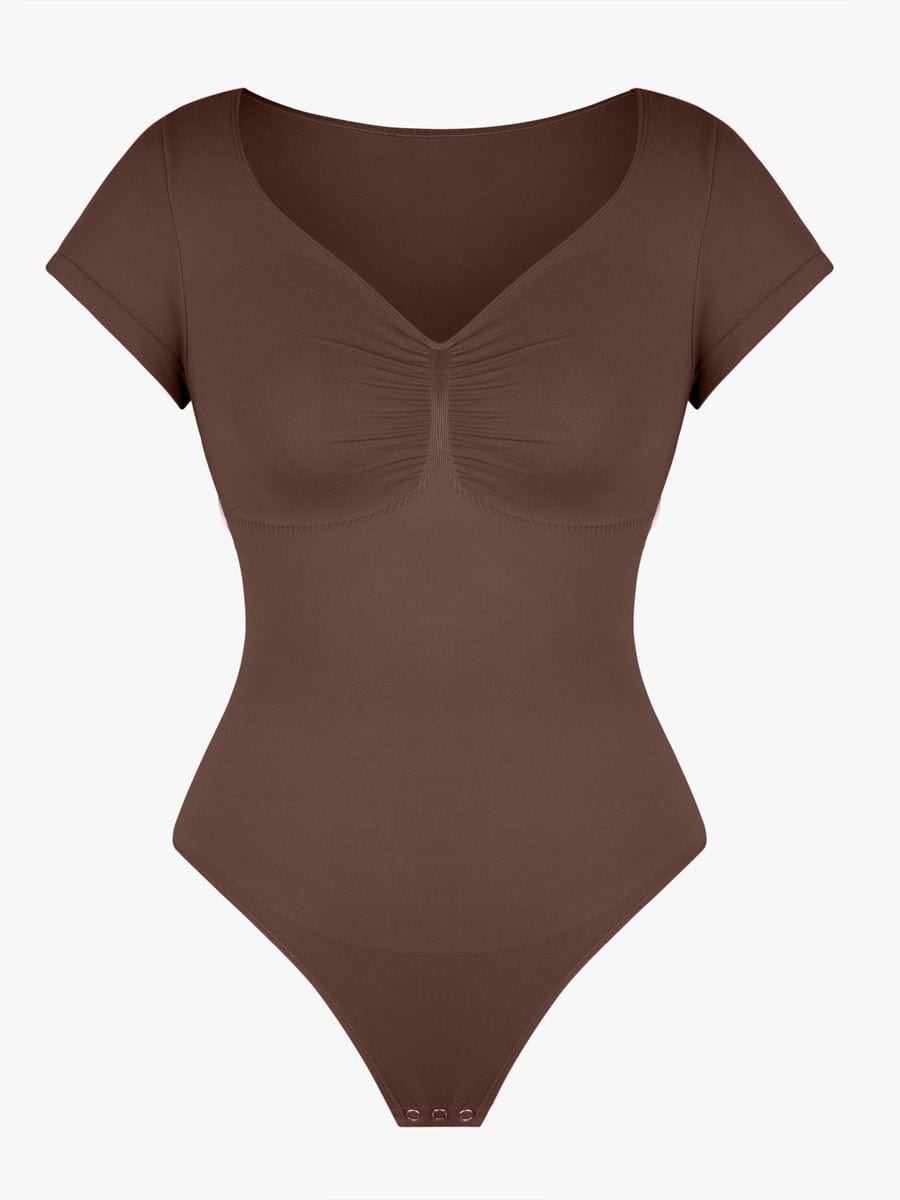 V-Ausschnitt Sculpting T-Shirt-Body