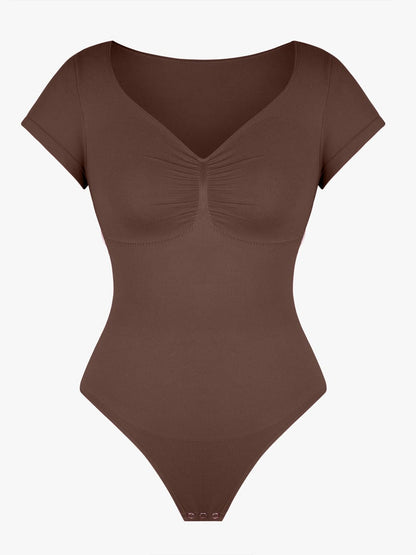 V-Ausschnitt Sculpting T-Shirt-Body