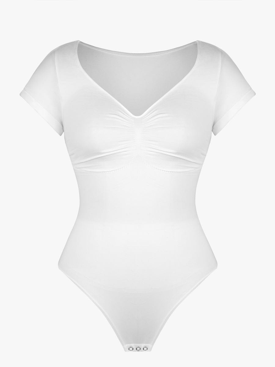 V-Ausschnitt Sculpting T-Shirt-Body