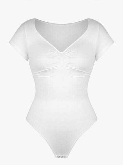 V-Ausschnitt Sculpting T-Shirt-Body