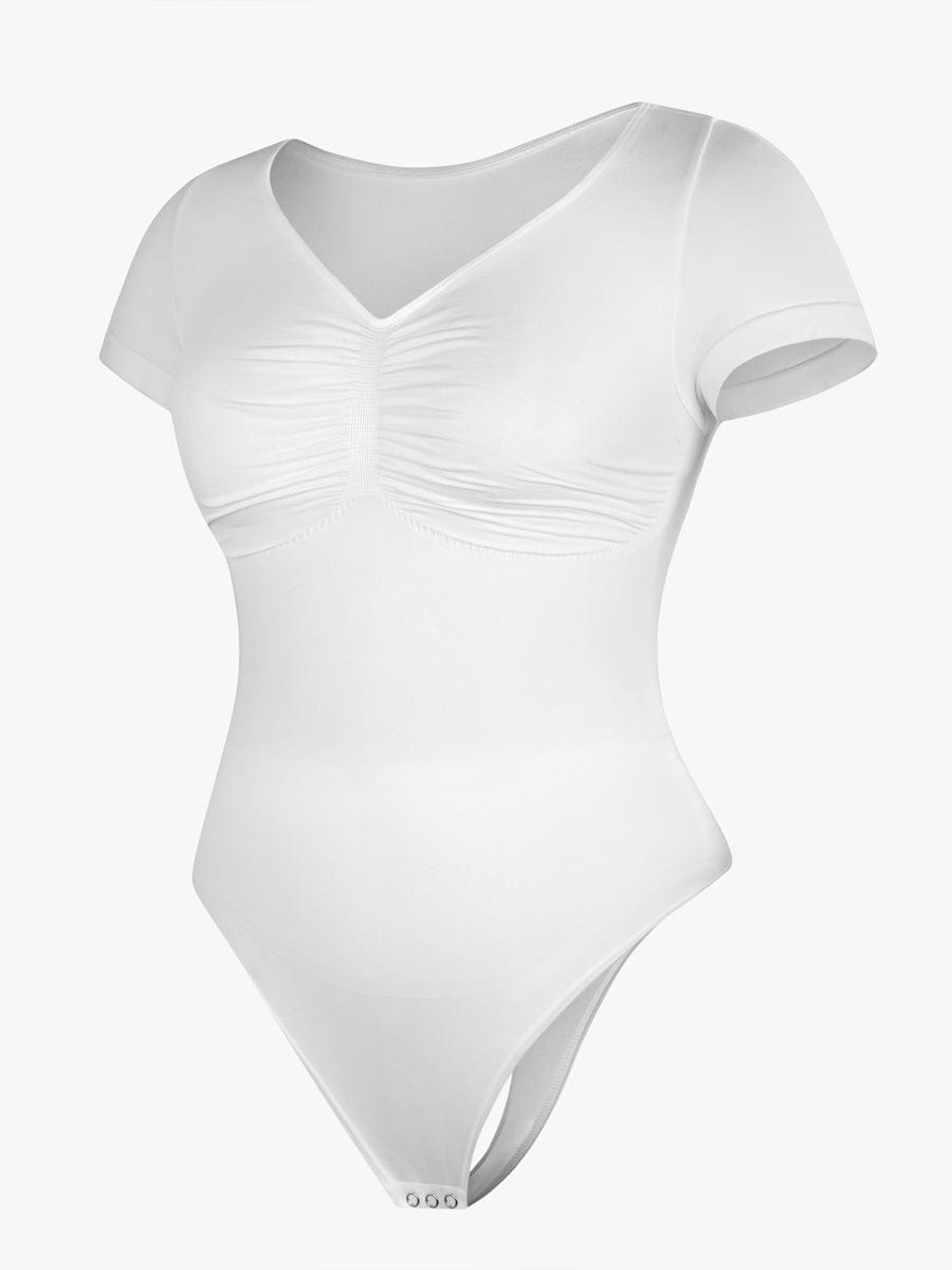 V-Ausschnitt Sculpting T-Shirt-Body