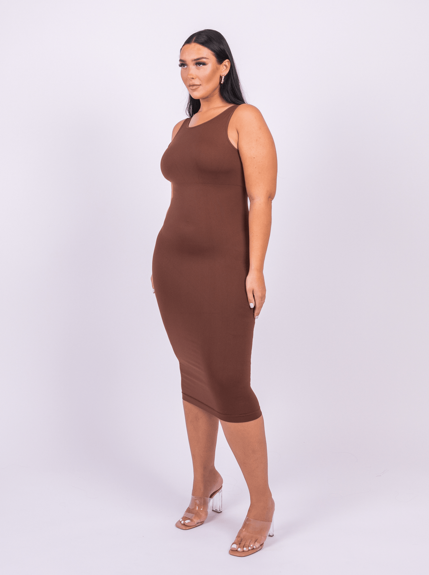 Shaper Maxi Kleid mit U-Rücken
