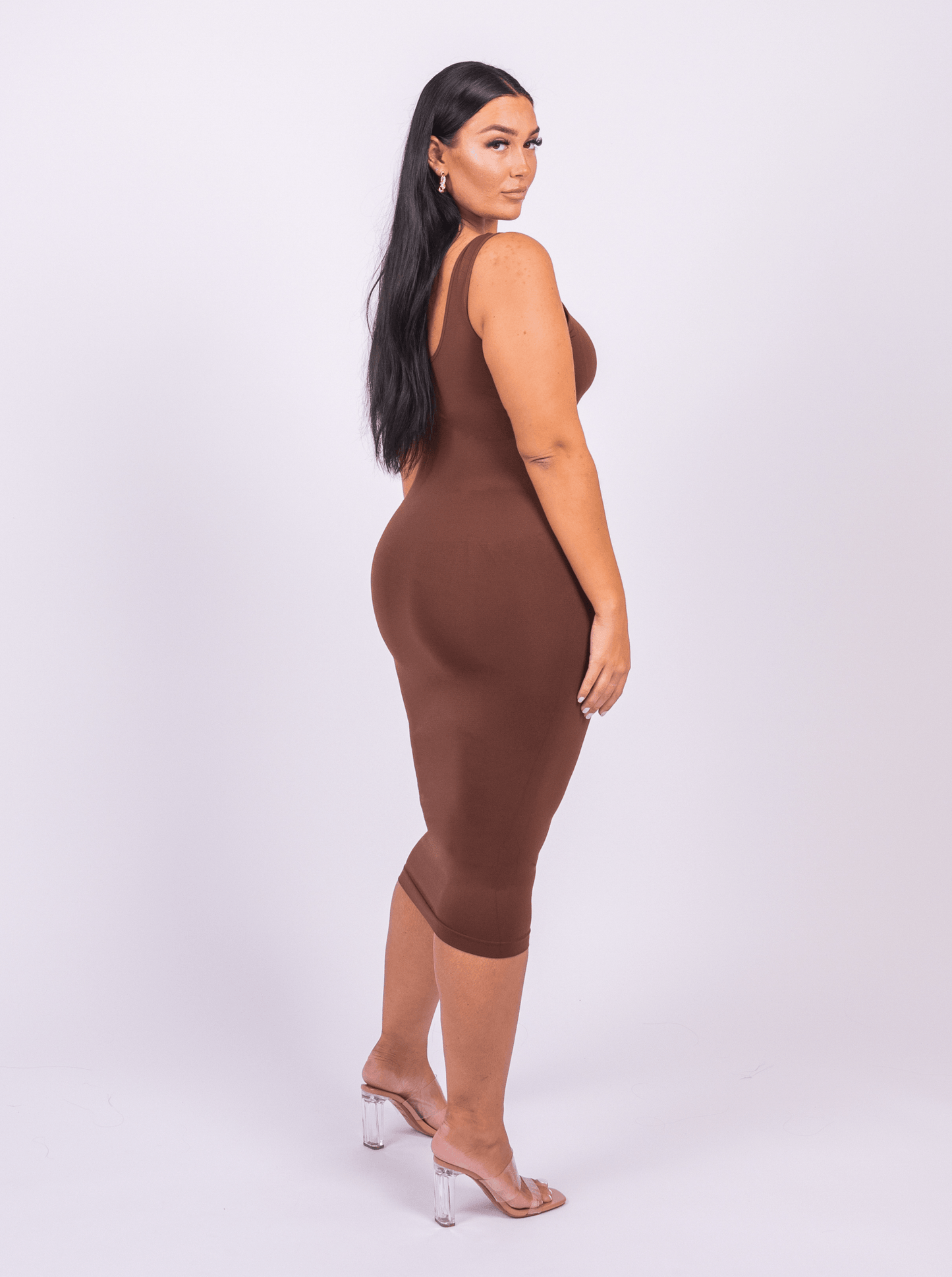 Shaper Maxi Kleid mit U-Rücken