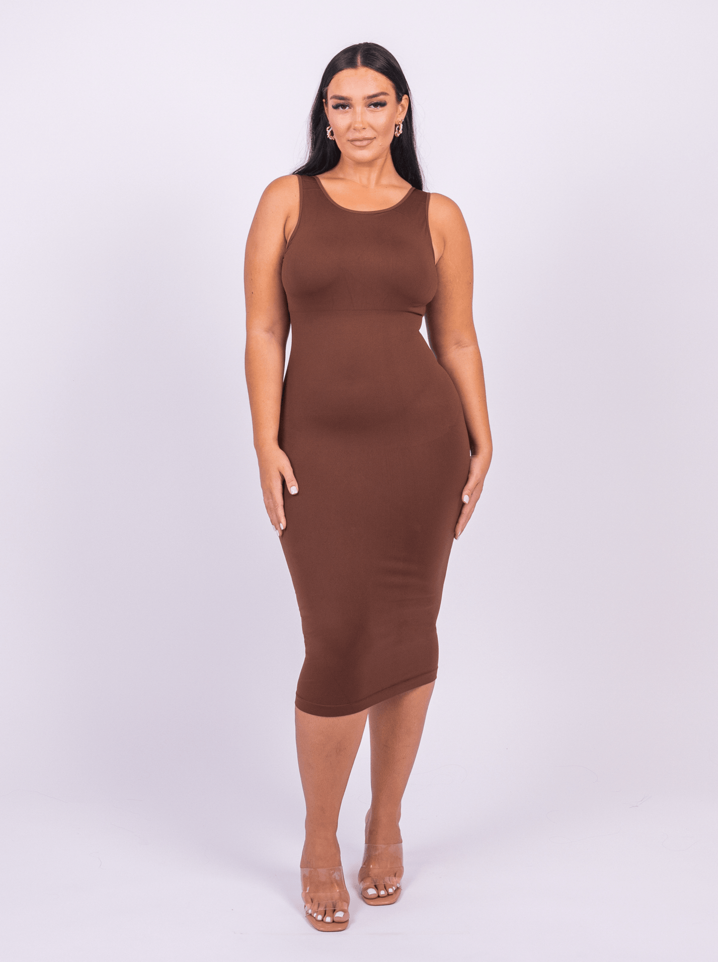 Shaper Maxi Kleid mit U-Rücken