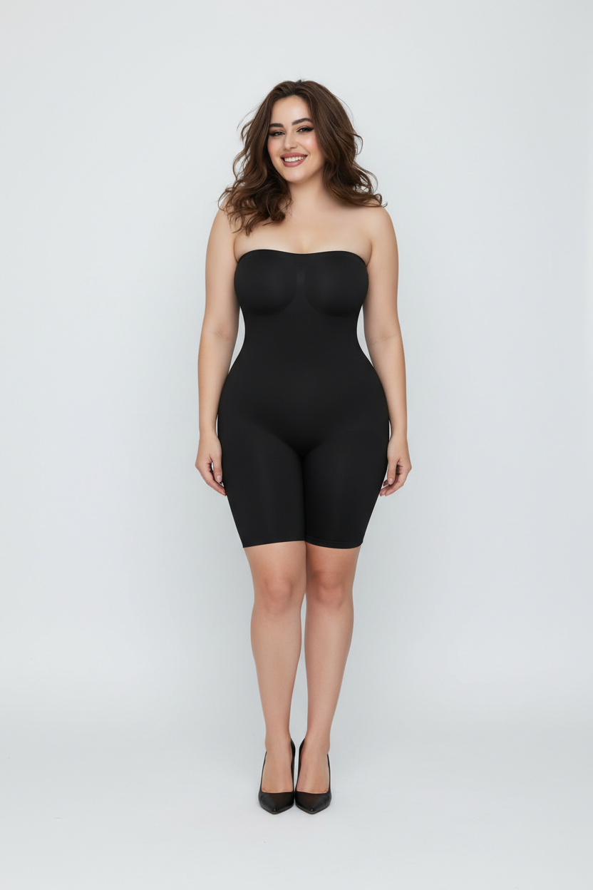 Quinty - Schulterfreie Shaper Bodysuit