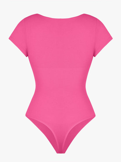 V-Ausschnitt Sculpting T-Shirt-Body