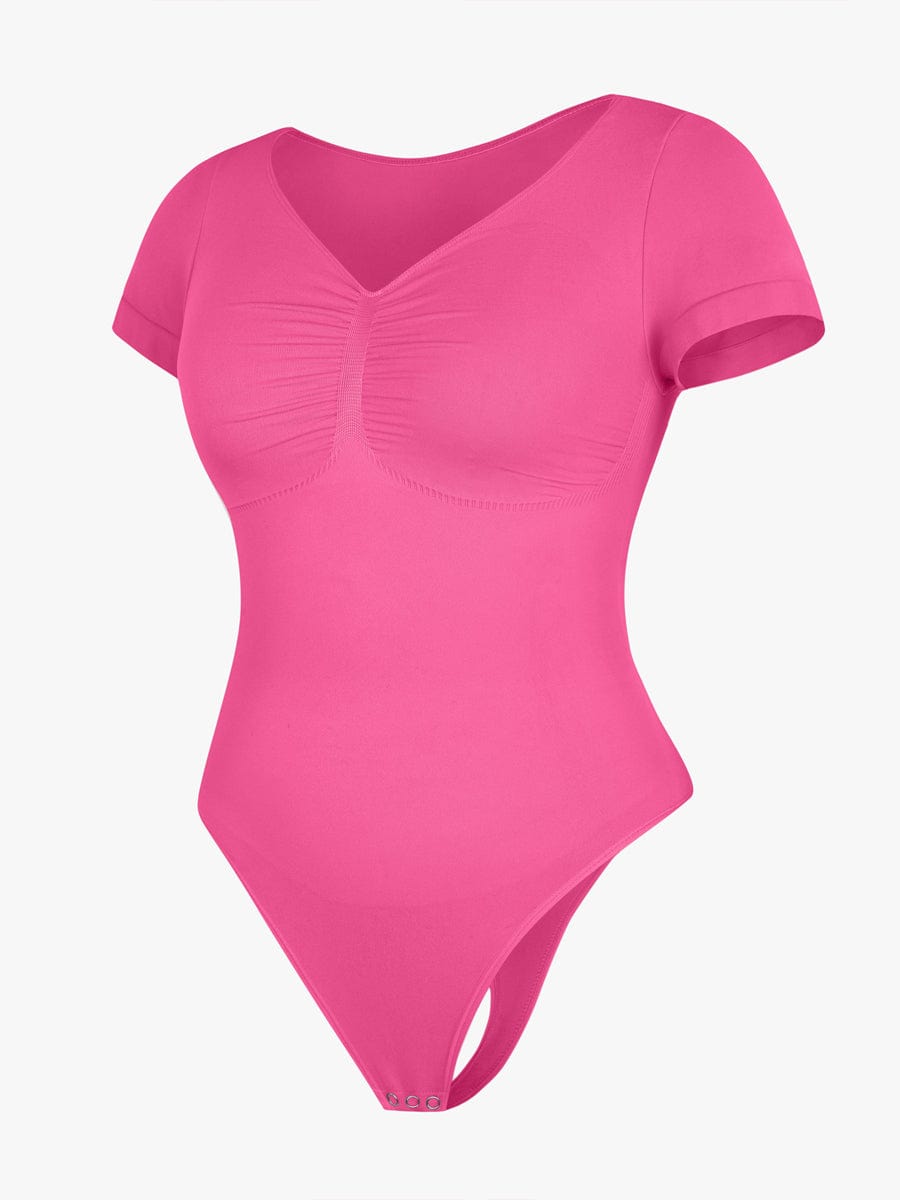 V-Ausschnitt Sculpting T-Shirt-Body