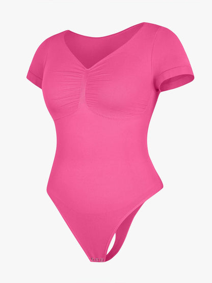 V-Ausschnitt Sculpting T-Shirt-Body