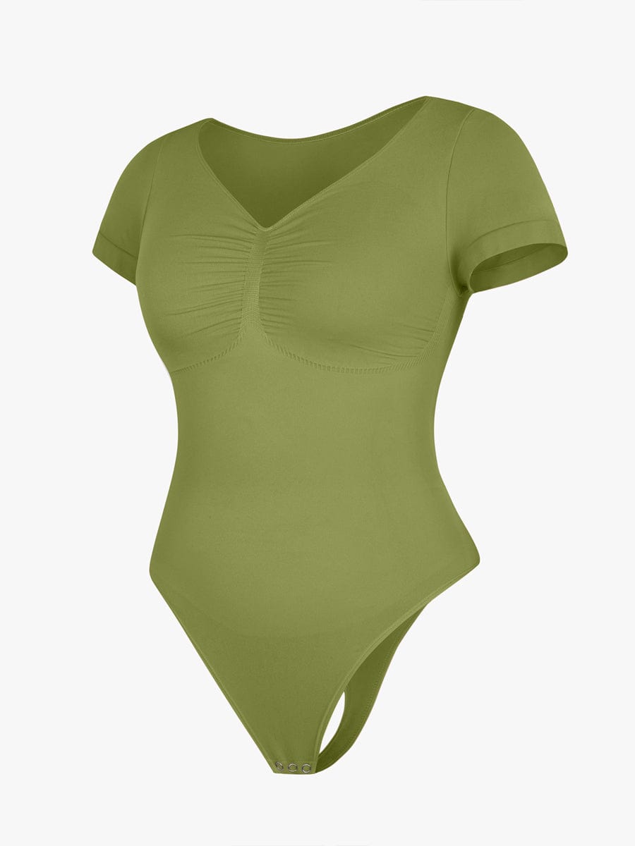 V-Ausschnitt Sculpting T-Shirt-Body