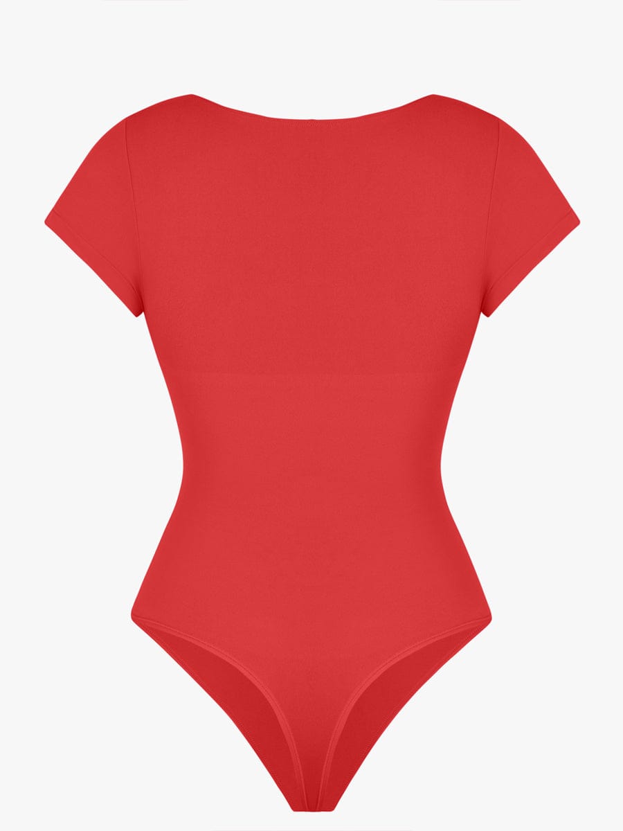 V-Ausschnitt Sculpting T-Shirt-Body
