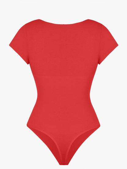 V-Ausschnitt Sculpting T-Shirt-Body