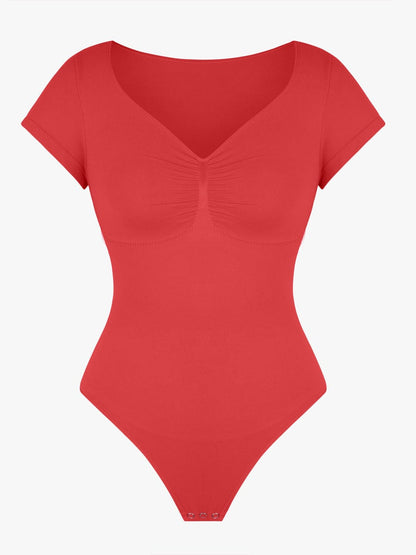 V-Ausschnitt Sculpting T-Shirt-Body