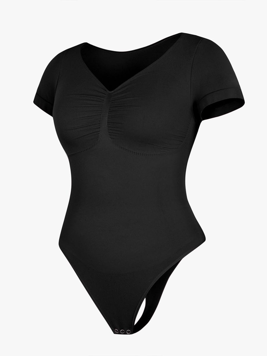 V-Ausschnitt Sculpting T-Shirt-Body