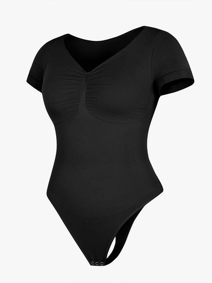 V-Ausschnitt Sculpting T-Shirt-Body