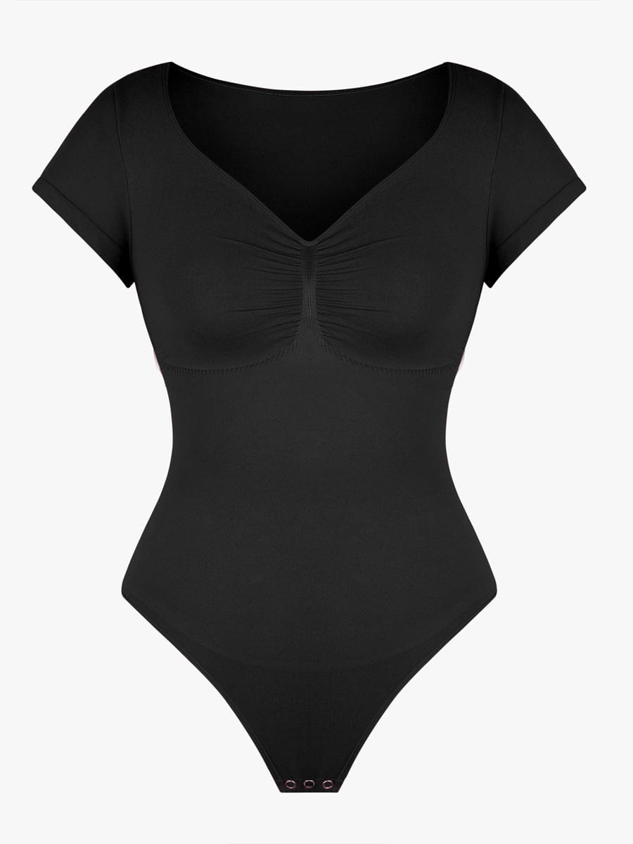 V-Ausschnitt Sculpting T-Shirt-Body