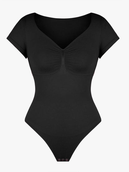 V-Ausschnitt Sculpting T-Shirt-Body