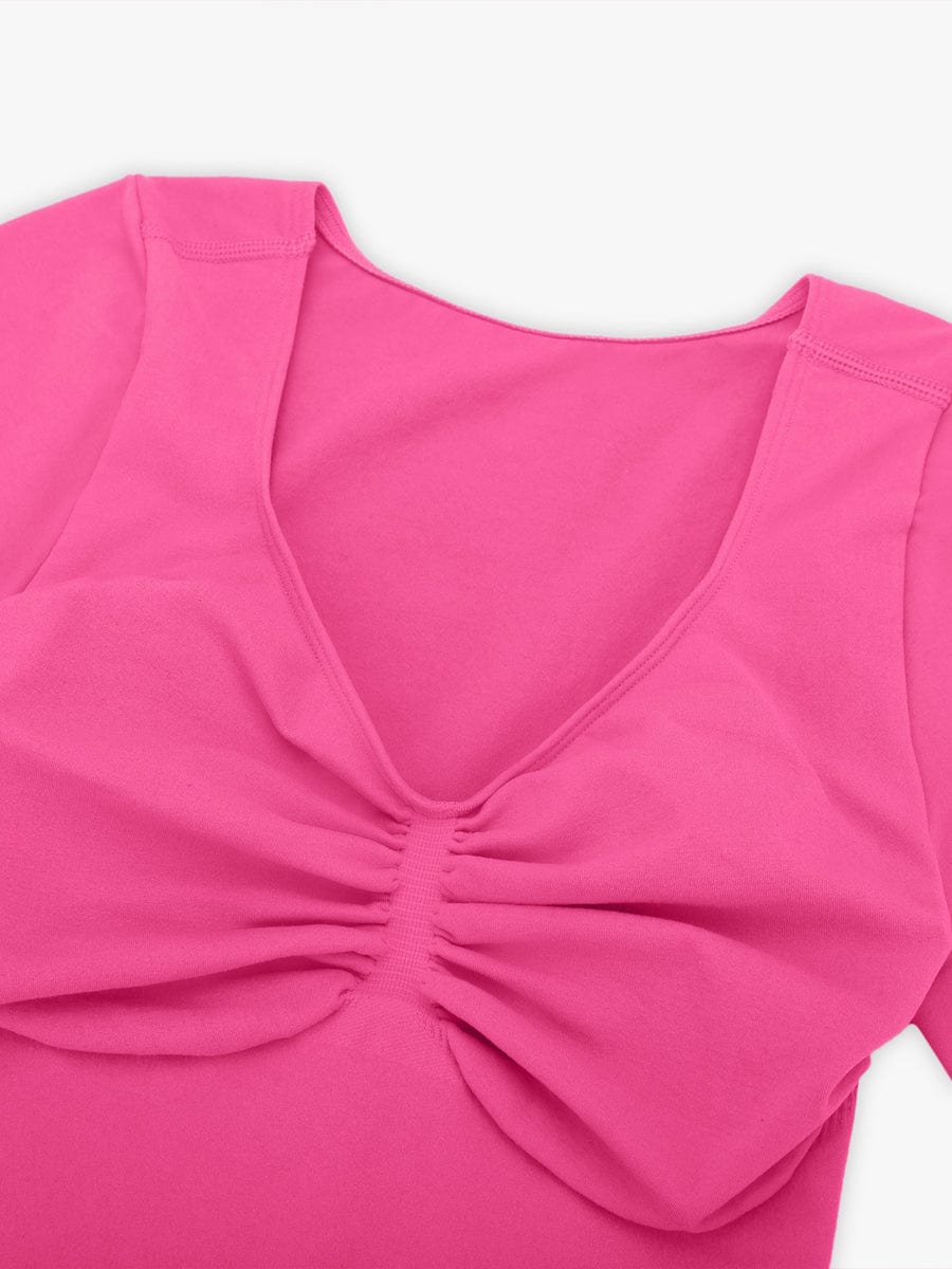 V-Ausschnitt Sculpting T-Shirt-Body