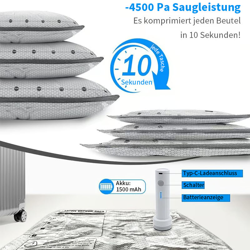 Reisefix™ Vakuum-Reisebeutel Set