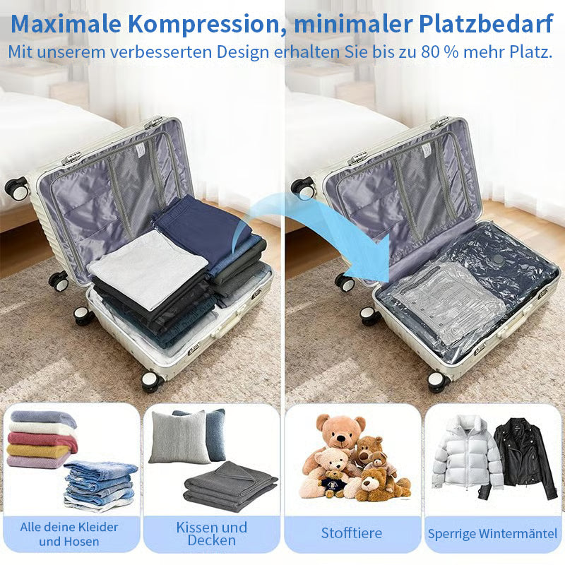 Reisefix™ Vakuum-Reisebeutel Set