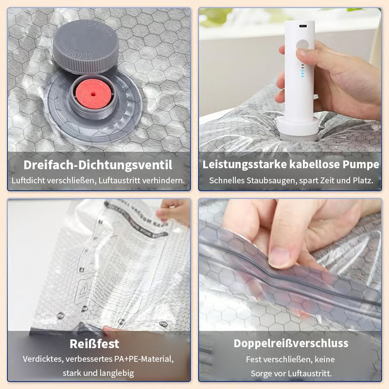 Reisefix™ Vakuum-Reisebeutel Set
